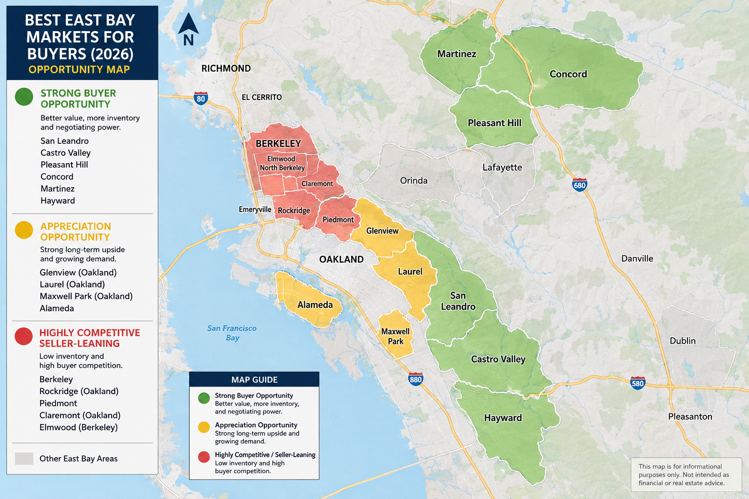 Best East Bay Markets for Buyers in 2026