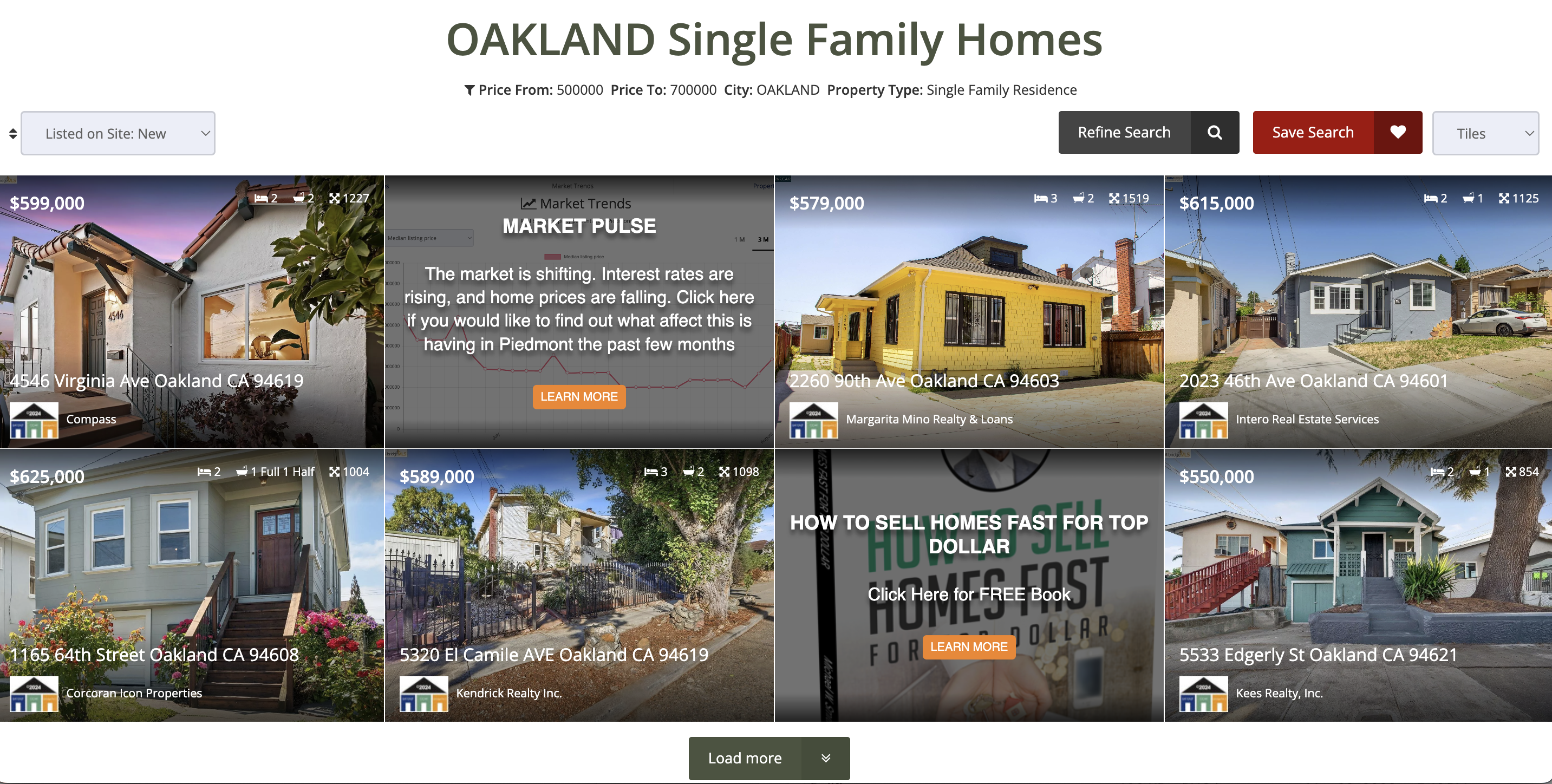 Oakland Hotlist 500-700K